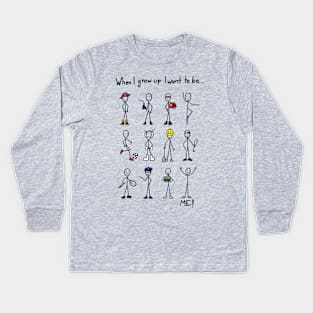 I want to be me! Kids Long Sleeve T-Shirt